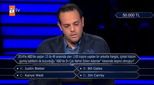 Foto - Kim Milyoner Olmak İster'de dikkat çeken 'ABD' sorusu! Cevabı herkesi şaşırttı