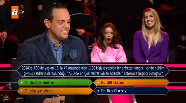 Foto - Kim Milyoner Olmak İster'de dikkat çeken 'ABD' sorusu! Cevabı herkesi şaşırttı