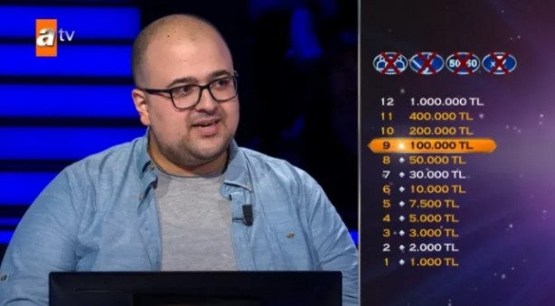 Foto - Kim Milyoner Olmak İster'de izleyiciler nefesini tuttu! 200 bin TL'lik soruda yaptığı hamleyle büyük alkış aldı