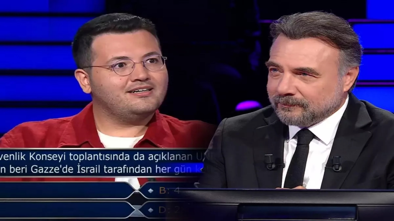 Foto - Kim Milyoner Olmak İster’e "Gazze" sorusu damga vurdu! Yarışmacının cevabı hüzünlü anlar yaşattı