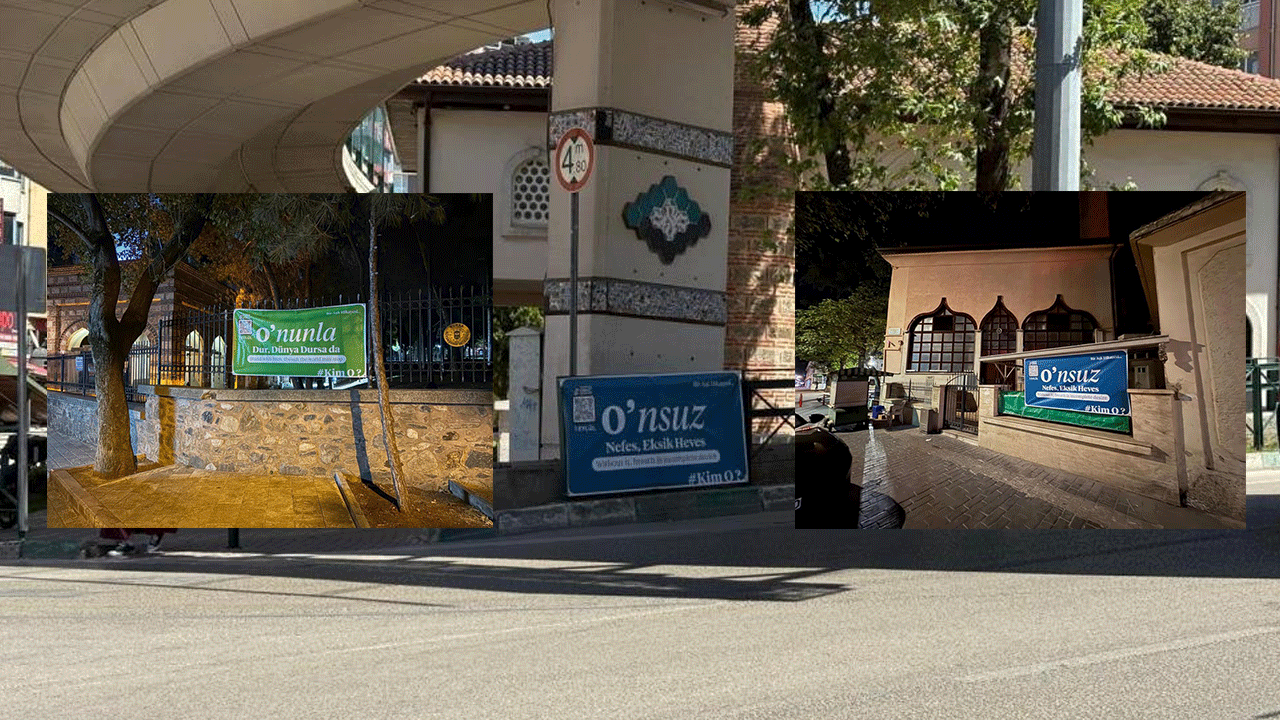 ‘Kim O?’ deyip tarih verdiler! Bursa'da esrarengiz pankartlar