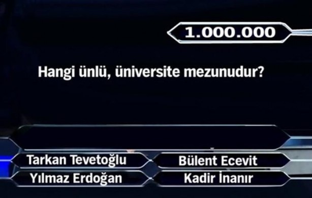 Foto - Kimsenin göremediği 1 milyon TL'lik sorular