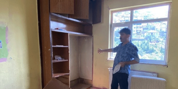 Kiraya verdiği evi böyle bulunca şok oldu