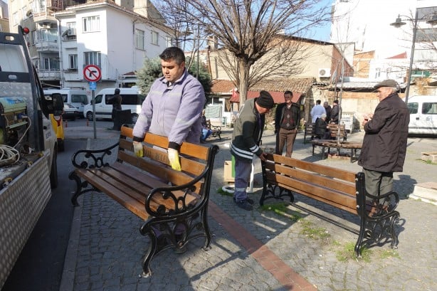 Foto - Kırklareli’nde banklar kaldırıldı