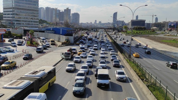 Foto - Kısmi kapanmaya saatler kala İstanbul'da trafik yoğun