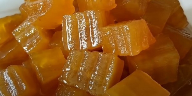 Foto - Kıtır kabak tatlısı tarifi | Kireçte kabak tatlısı