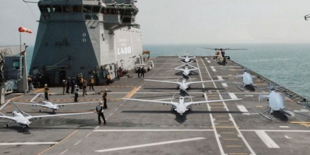 Foto - Kızılelma ve Bayraktar TB3, TCG Anadolu Gemisi pistinde