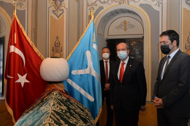 Foto - KKTC Cumhurbaşkanı Tatar'dan, Ertuğrul Gazi Türbesi'nde çarpıcı sözler: Mezarına saldırmaları...
