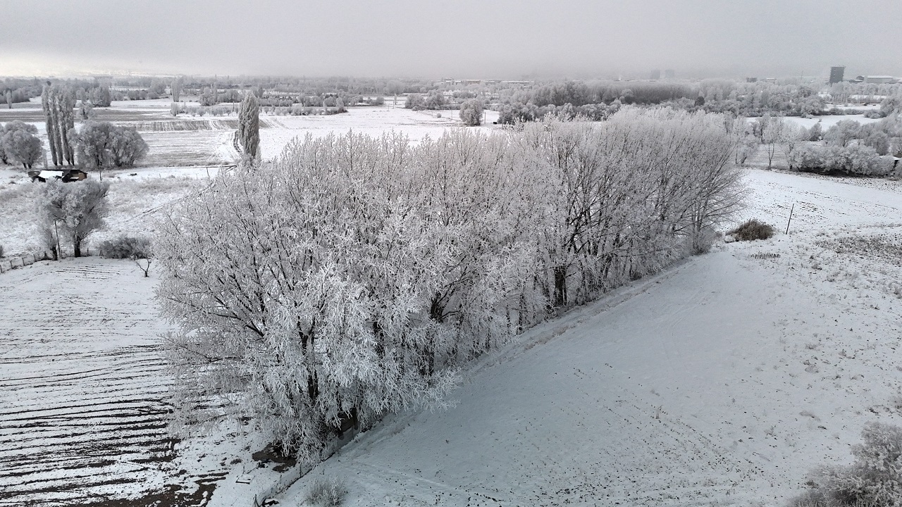 Foto - Koca kent buz kesti! O ilimizden masalsı manzaralar