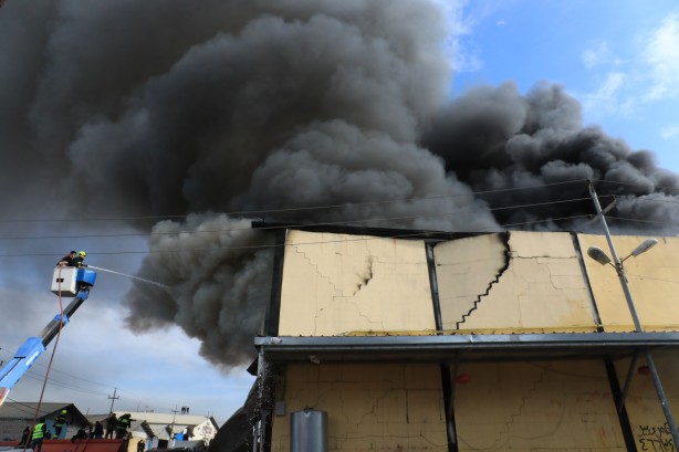 Foto - Komşu ülkede feci yangın