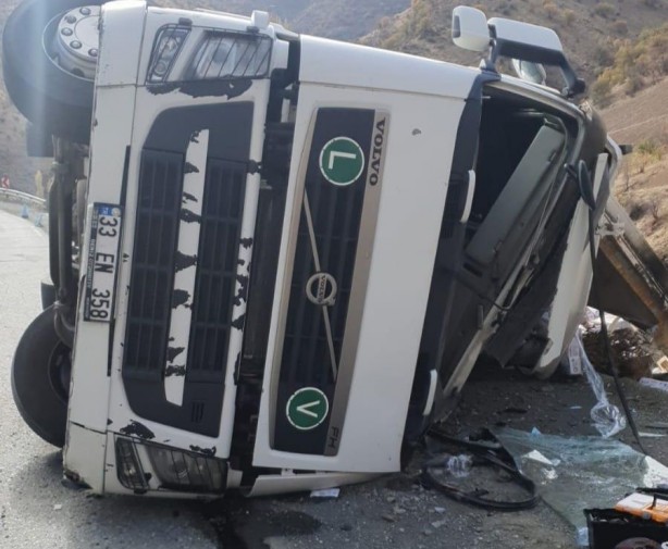 Foto - Komşu'da kaza yapan Türk tırını yağmaladılar! Skandal görüntüler