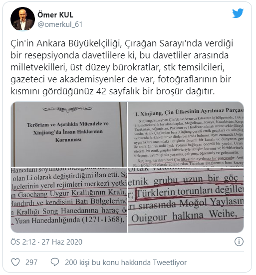 Foto - Komünist Çin'den Türkiye'de büyük alçaklık! "Onlar Türk değil"