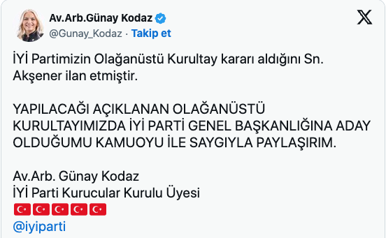 Foto - Kongre kararı alan İYİ Parti’de flaş gelişme! Akşener’in karşısına adaylığını koyan ilk isim o oldu! Çok ama çok şaşıracaksınız