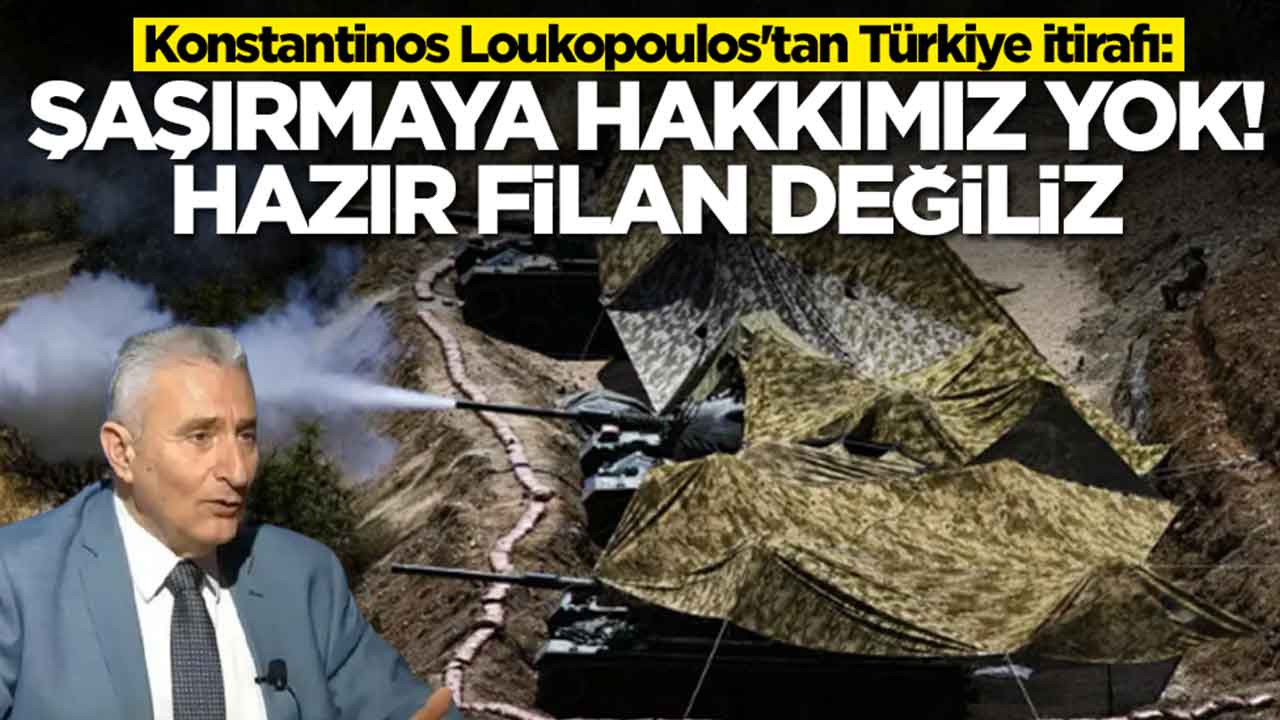 Konstantinos Loukopoulos'tan Türkiye itirafı: Şaşırmaya hakkımız yok, hazır değiliz
