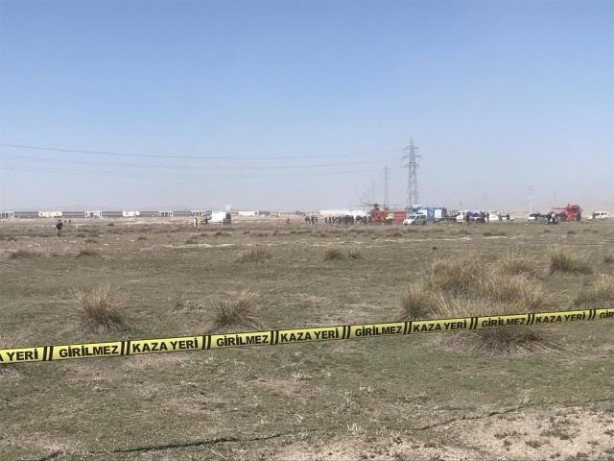 Foto - Konya'da düşen uçağın enkazından ilk görüntüler