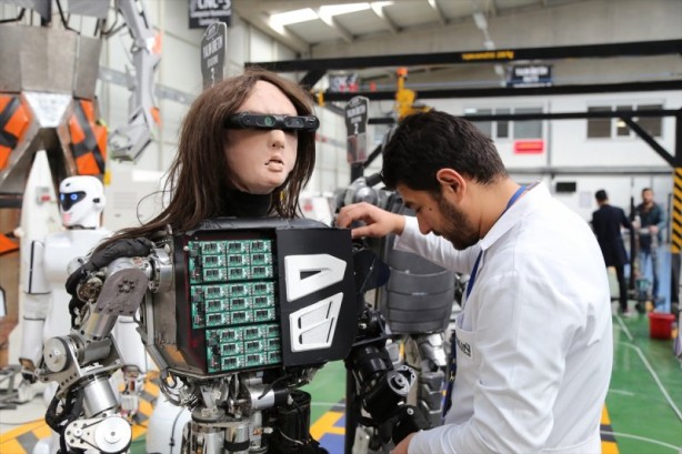 Foto - Konya'da kışla nöbetleri için robot yapıldı