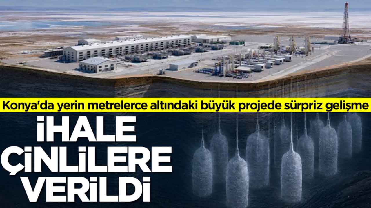 Konya'da yerin metrelerce altındaki büyük projede beklenmedik gelişme: İhale Çinlilere verildi