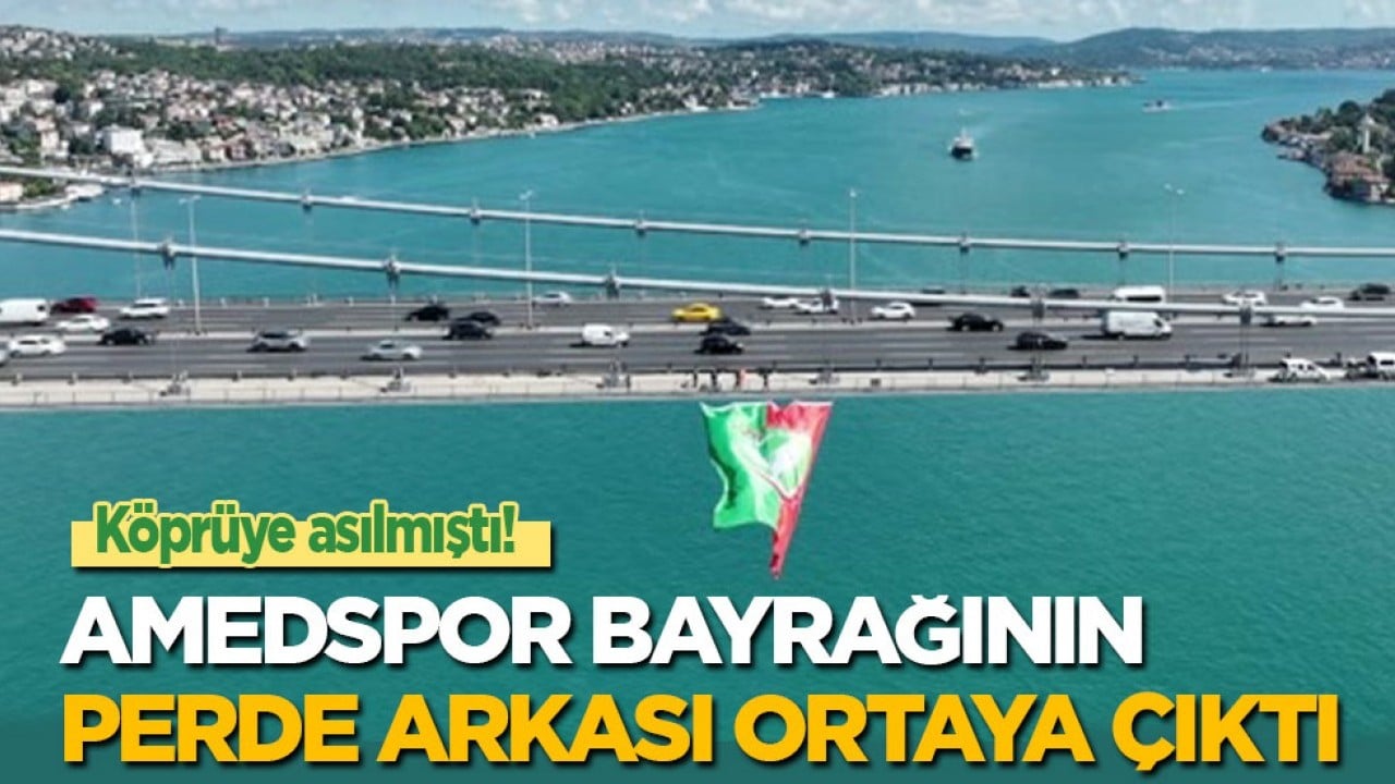 Köprüye asılmıştı! Amedspor bayrağının perde arkası ortaya çıktı