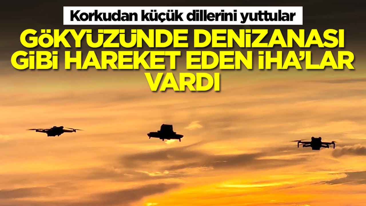 Korkudan küçük dillerini yuttular: Gökyüzünde denizanası gibi hareket eden İHA'lar vardı