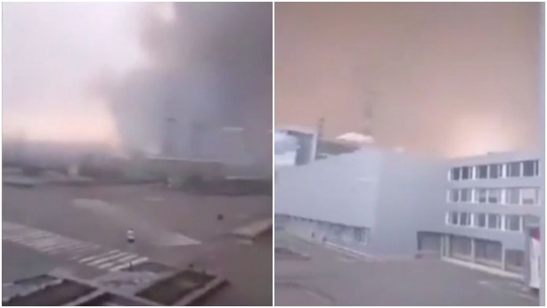 Korkutan görüntü! Yangın nükleer santralin dibine kadar geldi