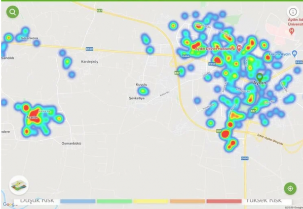 Foto - Koronavirüs haritası yayımlandı! Korkutan görüntü