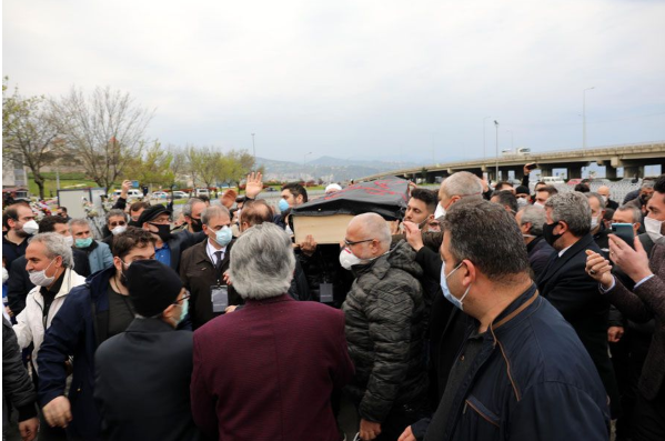Foto - Koronavirüs nedeniyle hayatını kaybeden Haydar Baş son yolculuğuna böyle uğurlandı