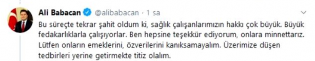 Foto - Koronavirüse yakalanan Ali Babacan'dan kötü haber