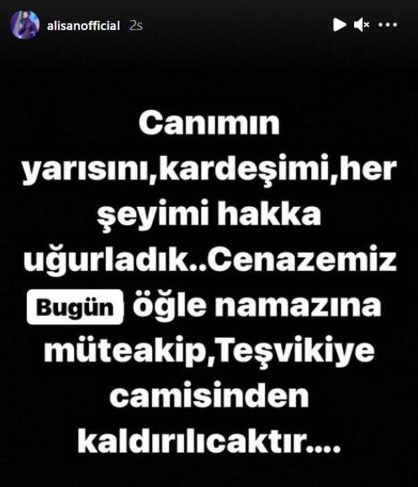 Foto - Koronavirüsten hayatını kaybetmişti! Alişan'ın kardeşi son yolculuğuna uğurlandı