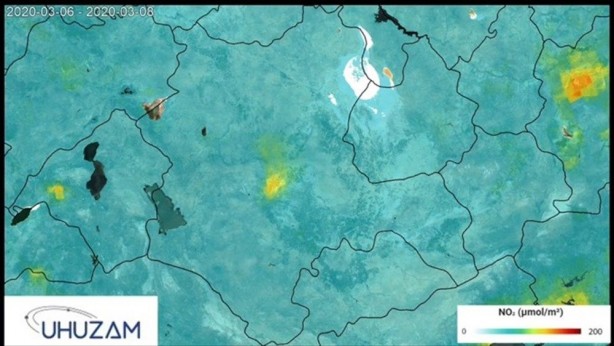 Foto - Koronavirüsün Türkiye'ye etkisi uzaydan böyle görüntülendi