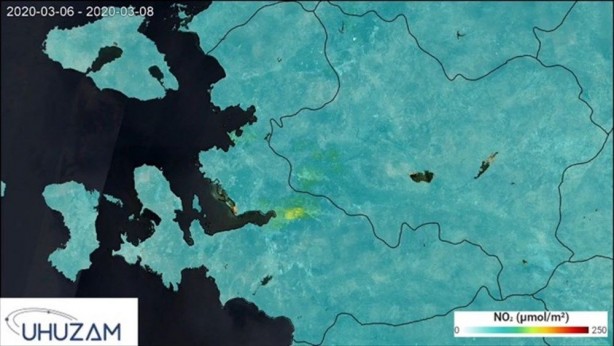 Foto - Koronavirüsün Türkiye'ye etkisi uzaydan böyle görüntülendi