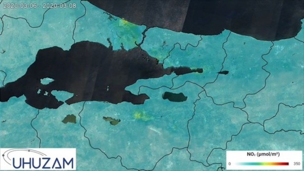 Koronavirüsün Türkiye'ye etkisi uzaydan böyle görüntülendi