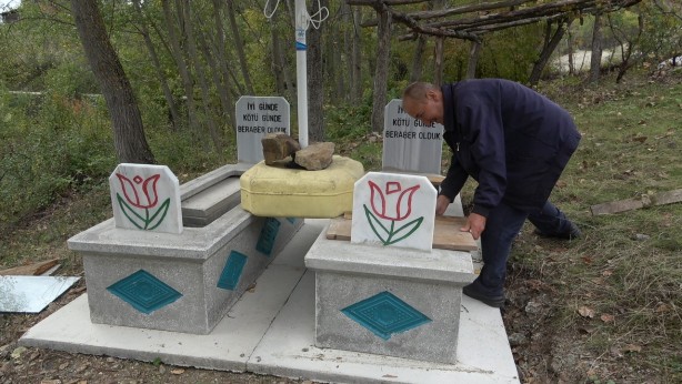 Foto - Köy halkı şaşkın! Ölmeden mezara girdi