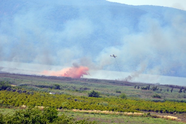 Foto - Köyceğiz'de yangın! Havadan müdahale