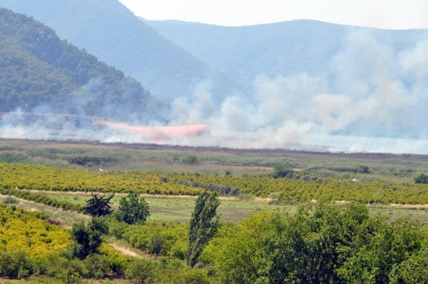 Foto - Köyceğiz'de yangın! Havadan müdahale