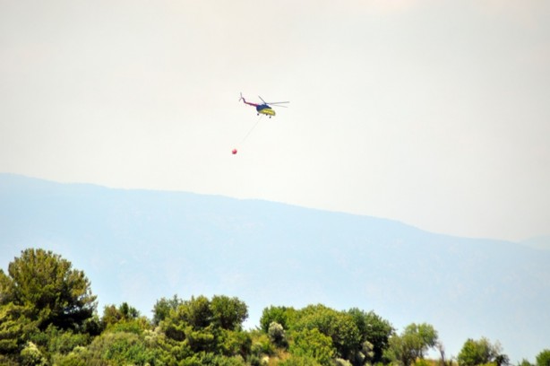 Foto - Köyceğiz'de yangın! Havadan müdahale