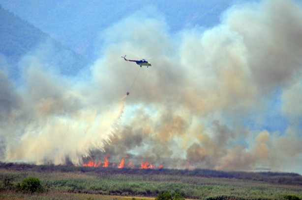 Foto - Köyceğiz'de yangın! Havadan müdahale