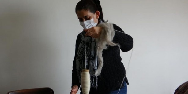 Foto - Koyun yünleri kadınların eliyle değerleniyor