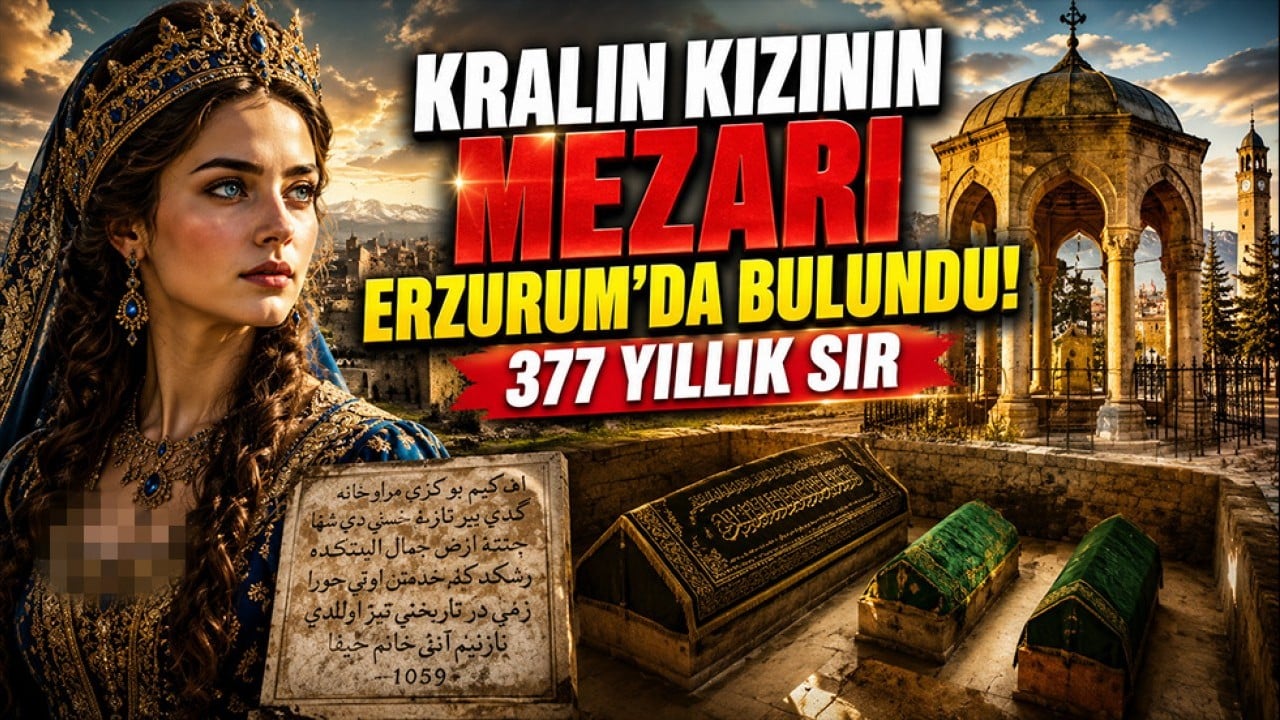 Kralın kızının mezarı Erzurum'da bulundu! 17. yüzyıldan kalan sır
