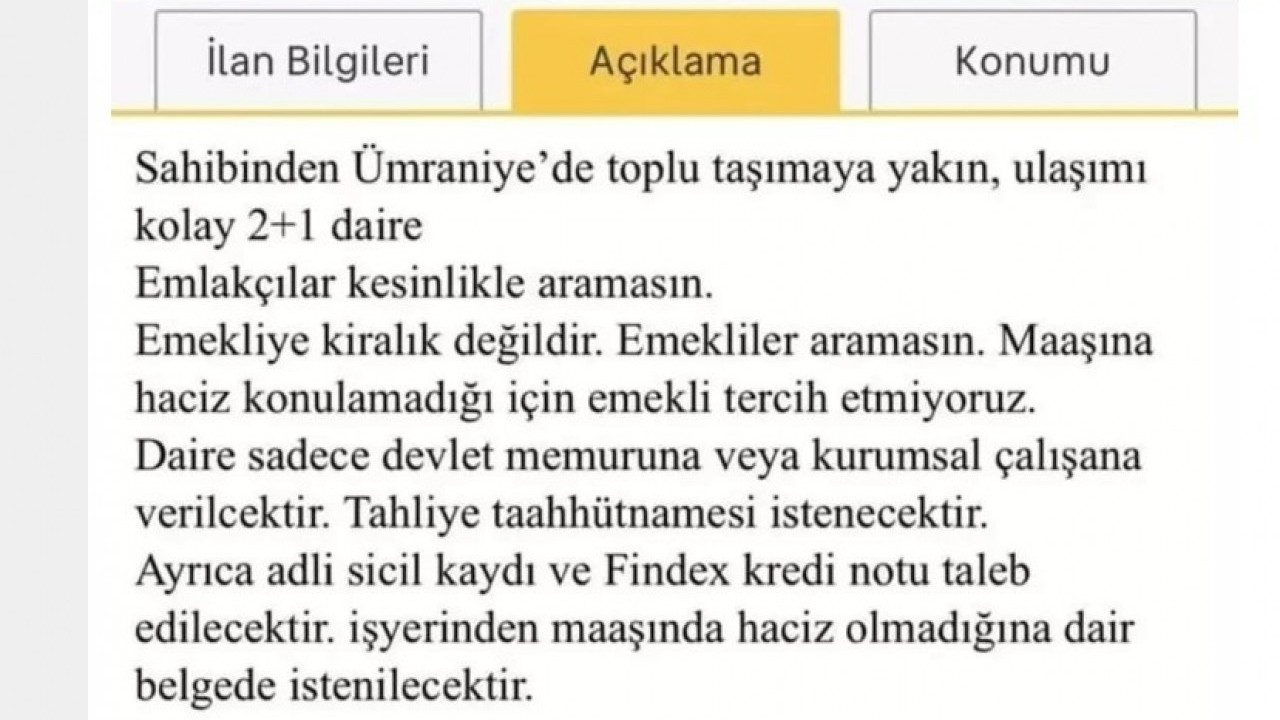 Foto - "Kredi mi çekiyorum?" dedirten ilan! Kiraladığı ev için talep ettikleri ağızları açık bıraktı
