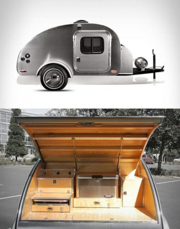 Foto - Küçük römorkun içi görenleri hayrete düşürüyor!