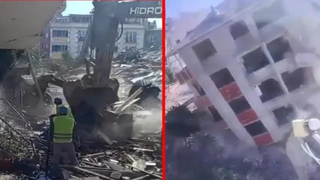 Küçükçekmece'de yıkım felaketi ucuz atlatıldı: Tedbirsizlik ve ihmalkarlık 7 katlı binayı yerle bir etti! 