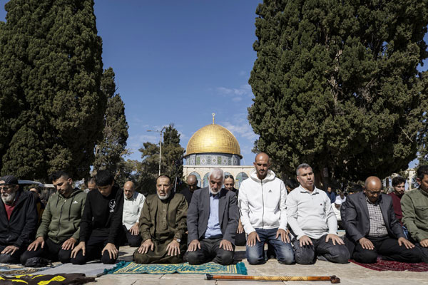 Foto - Kudüs'te cuma namazı