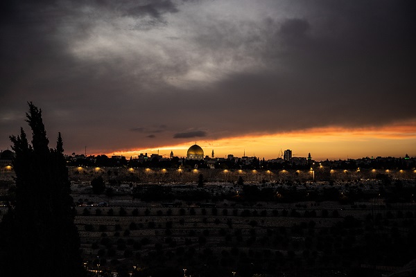 Foto - Kudüs'te gün batımı objektiflere yansıdı