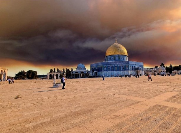 Kudüs'te korkunç yangın!