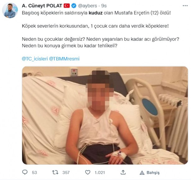 Foto - Kuduz olan küçük Mustafa, hayatını kaybetti! Sosyal medya ayağa kalktı! Hükümet, bakanlar, valilik ve belediye kamuoyundaki infiale hala sessiz!