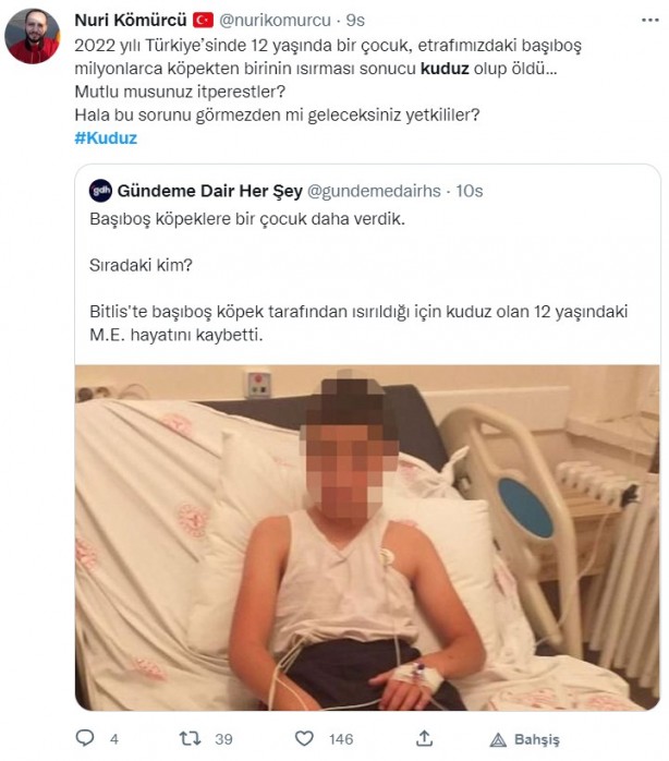 Foto - Kuduz olan küçük Mustafa, hayatını kaybetti! Sosyal medya ayağa kalktı! Hükümet, bakanlar, valilik ve belediye kamuoyundaki infiale hala sessiz!