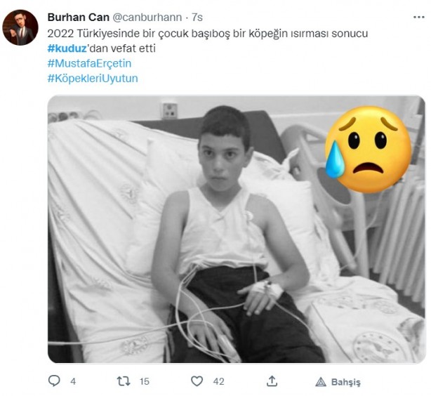 Foto - Kuduz olan küçük Mustafa, hayatını kaybetti! Sosyal medya ayağa kalktı! Hükümet, bakanlar, valilik ve belediye kamuoyundaki infiale hala sessiz!