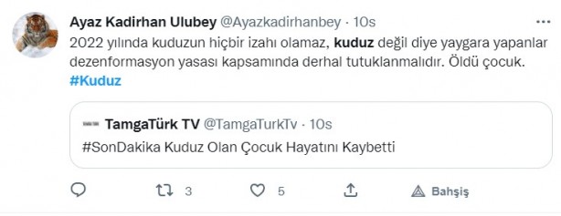 Foto - Kuduz olan küçük Mustafa, hayatını kaybetti! Sosyal medya ayağa kalktı! Hükümet, bakanlar, valilik ve belediye kamuoyundaki infiale hala sessiz!