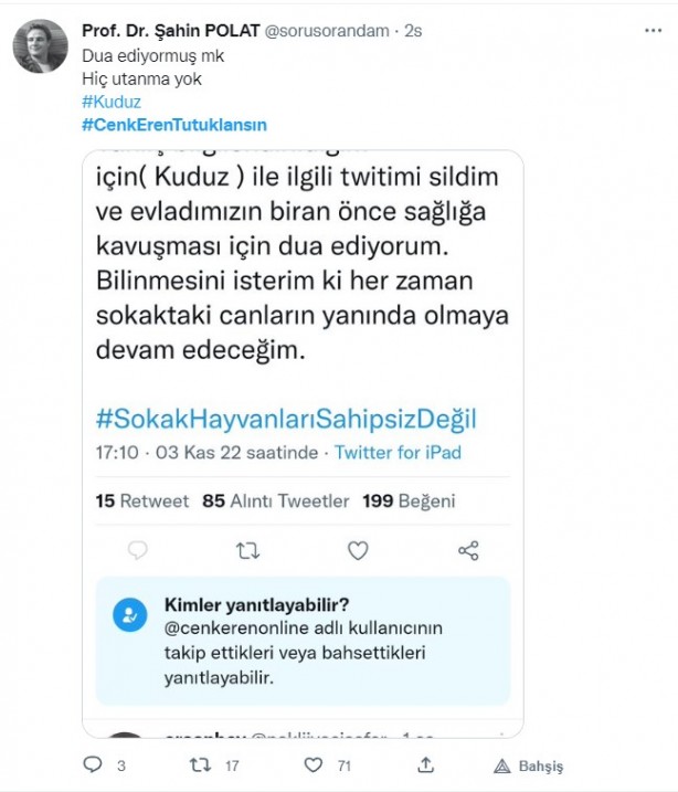 Foto - 'Kuduz' skandalının ardından vatandaşlar ayağa kalktı! Dezenformasyon yapan Cenk Eren'e sert tepki