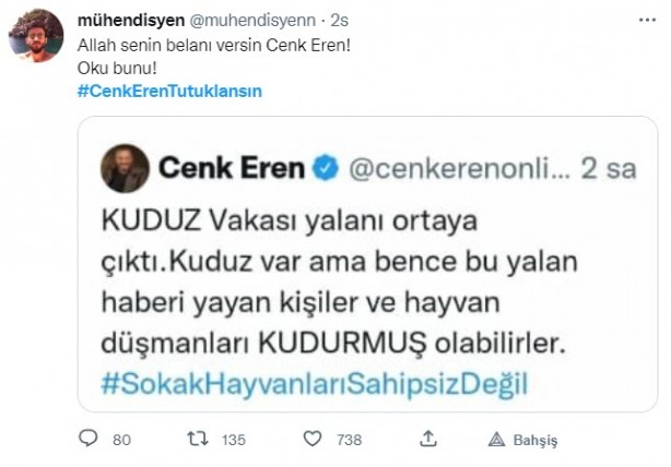 Foto - 'Kuduz' skandalının ardından vatandaşlar ayağa kalktı! Dezenformasyon yapan Cenk Eren'e sert tepki